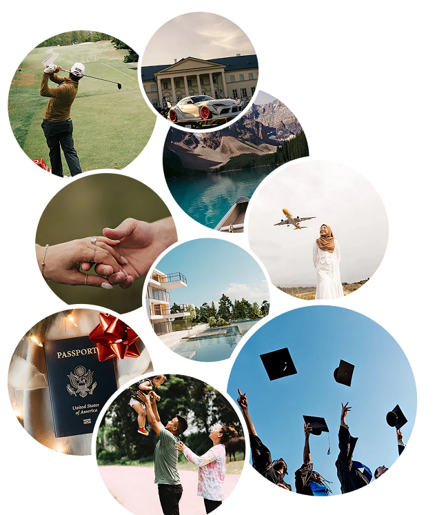 Vision board collage